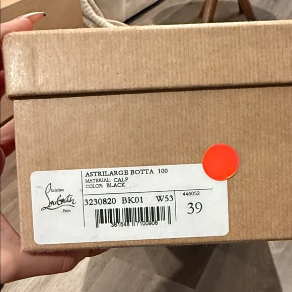 Christian Louboutin Astrilarge Botta 100 mm Black boots size 39 - Picture 2 of 10